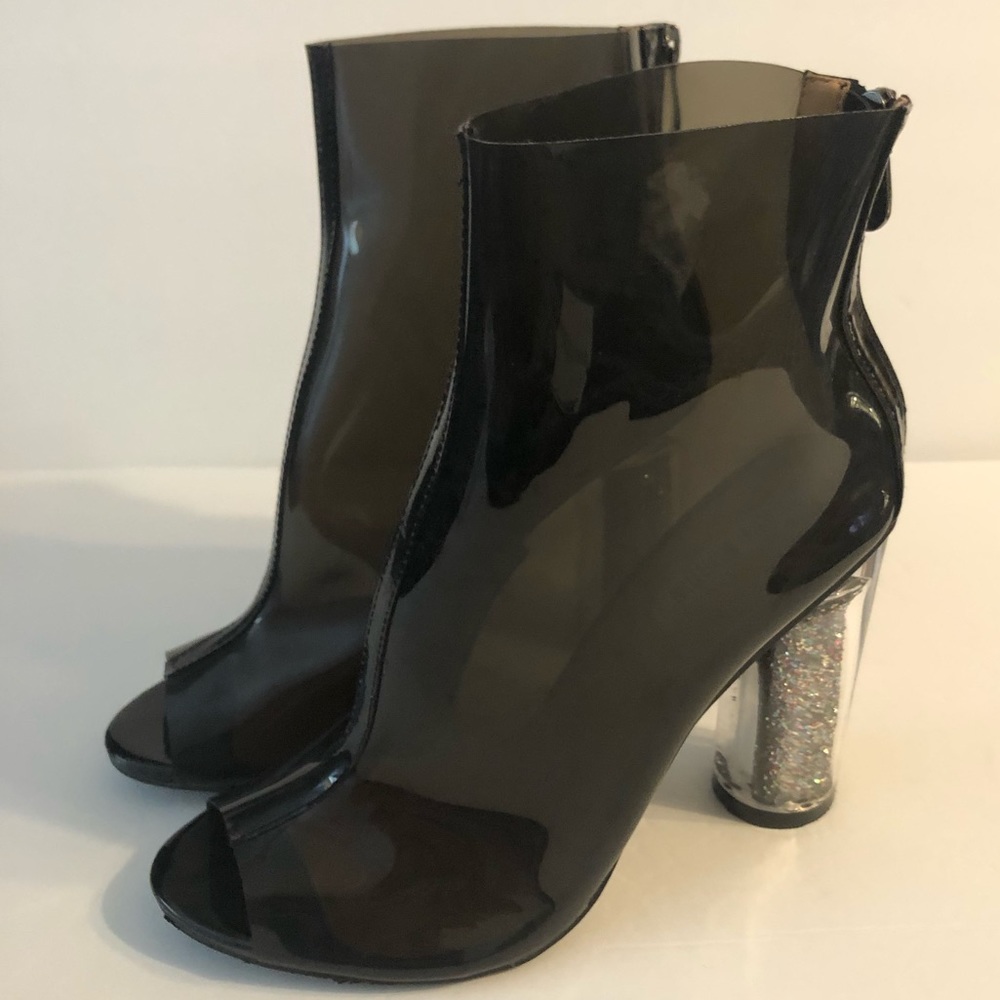 Cape Robbin Gracy-1 open toe block chunky bootie